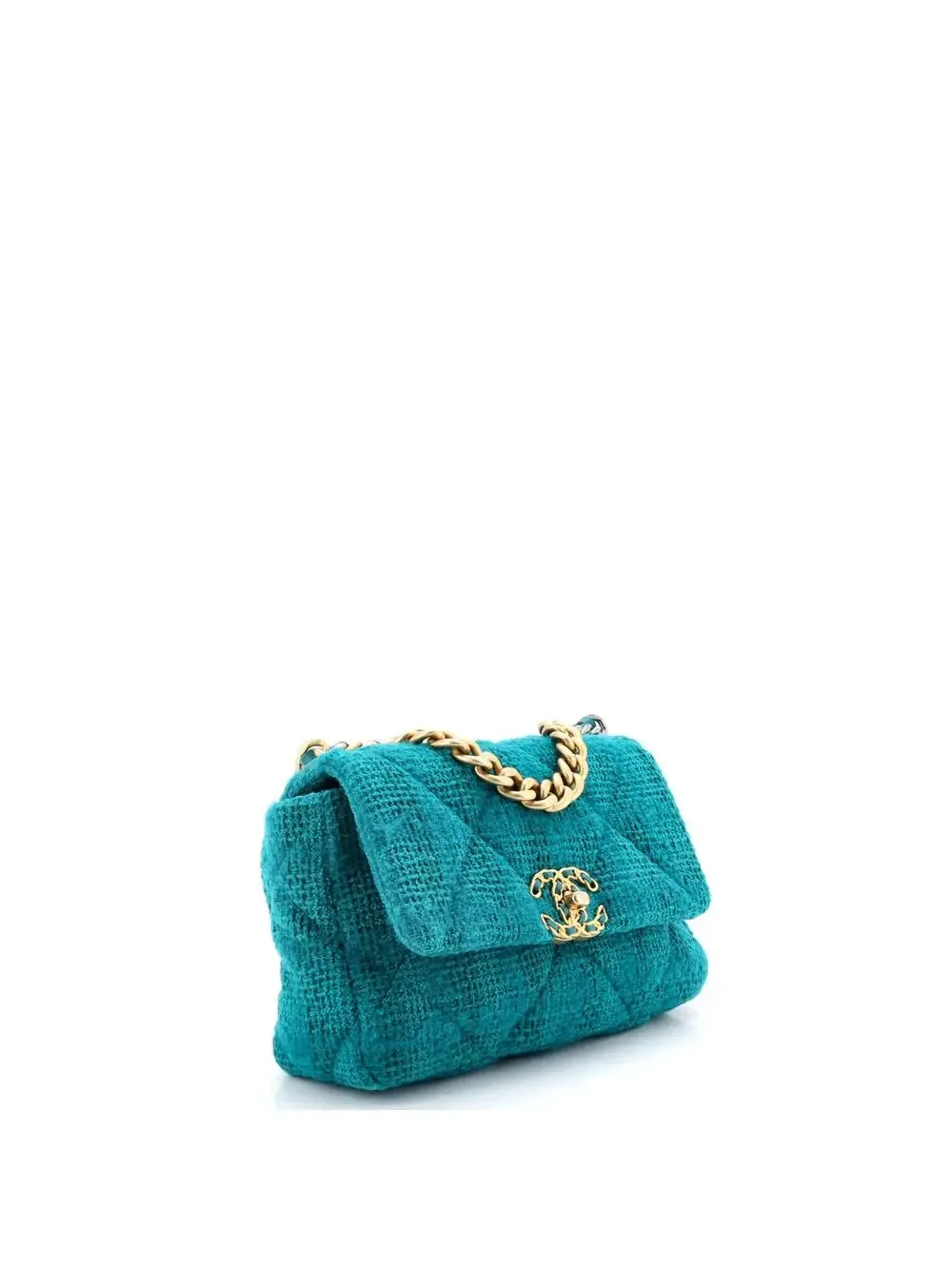 Chanel 19 Flap Bag Quilted Tweed Medium #241434C46B
